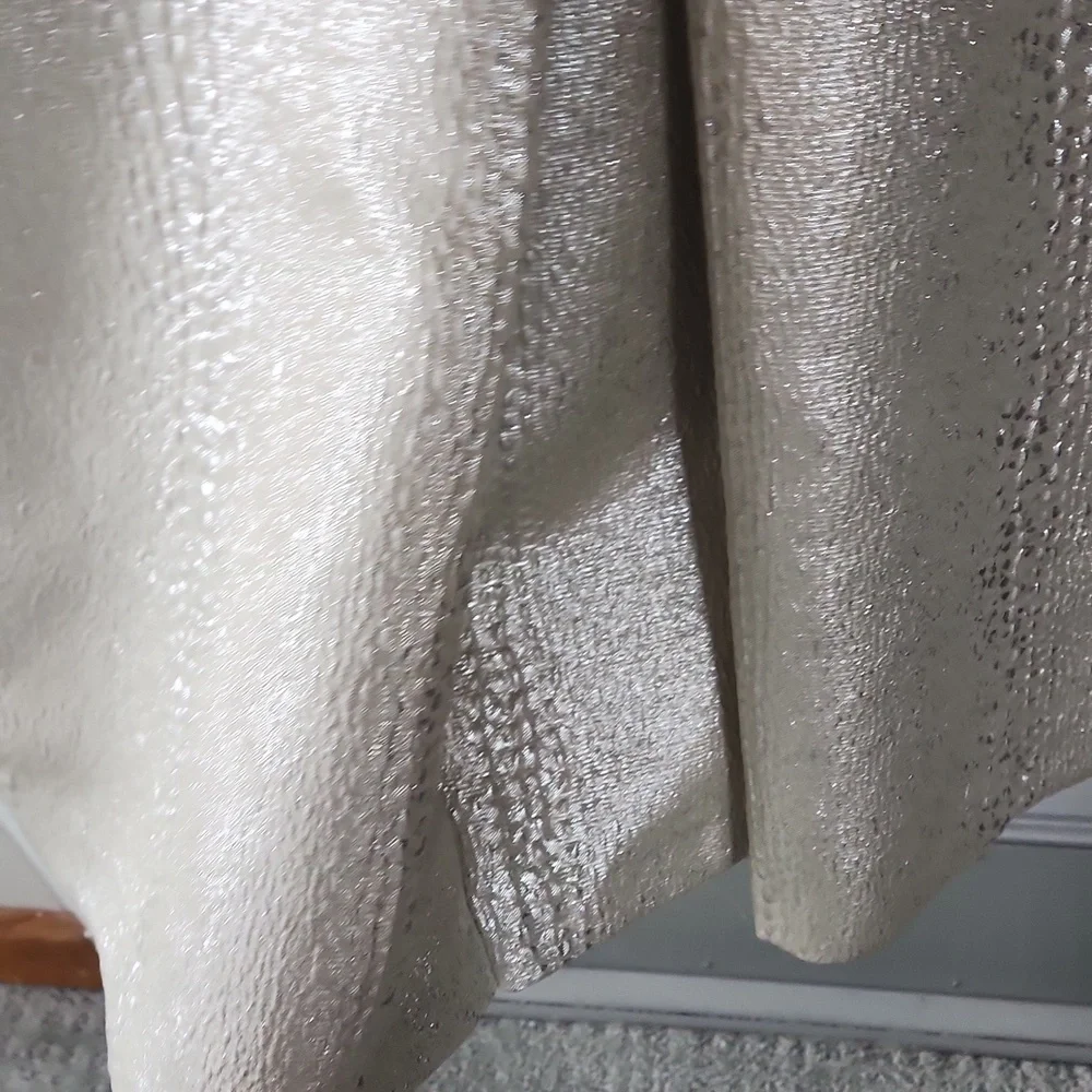 Anne Klein Shimmering Silver A-Line Mini Dress Sz. 16 NWT - Picture 6 of 9